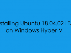 Installing Ubuntu 18.04.02 LTS on Hyper-V