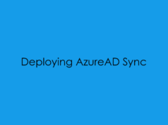 Deploying AzureAD Sync Tool