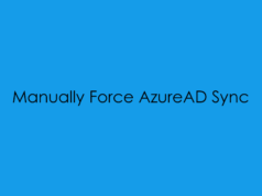Manually Force an AzureAD Sync