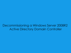 Decommissioning a Windows Server 2008R2 Domain Controller