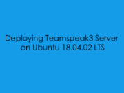 Deploying Teamspeak3 Server on Ubuntu 18.04.02 LTS