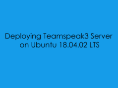 Deploying Teamspeak3 Server on Ubuntu 18.04.02 LTS