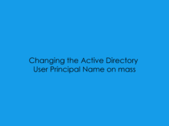 Changing the Active Directory User Principal Name on Mass