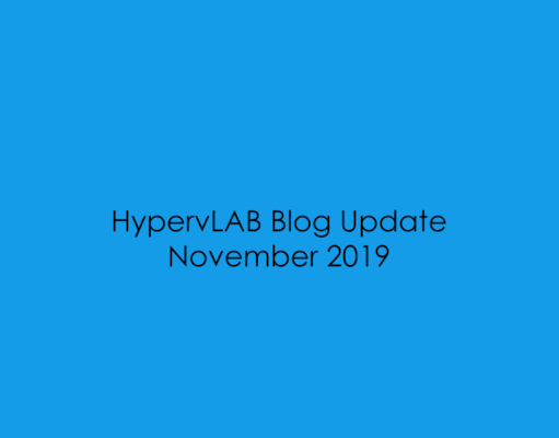 HypervLAB Blog Update